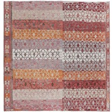 Etnik Bulvar El Dokuma Kilim Afyon Yöresi Çizgi Desenli Halı 321 x 330 cm
