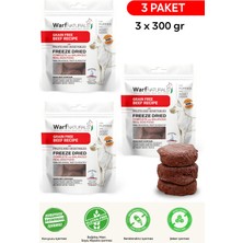 Warf Naturals Freeze Dried Köpek Maması - Dana Etli 300 gr x 3 Paket %100 Doğal Koruyucu Içermez