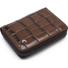 Cacharel Kahve B.kroko Unisex Deri Cüzdan 24375B8K