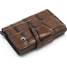 Cacharel Kahve B.kroko Deri Kredi Kartlık 0270B8K