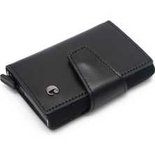 Cacharel Siyah Analin Deri Kredi Kartlık 0270A55