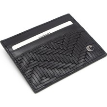 Cacharel Siyah Gladyatör Unisex Deri Kartlık 0244G65