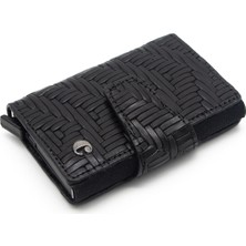 Cacharel Siyah Gladyatör Deri Kredi Kartlık 0270G65