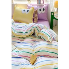Eponj Home Kolay Ütülenir Nevresim Takımı Tek Kişilik Funny Lila