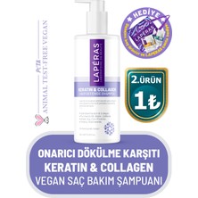 Laperas Besleyici Onarıcı ve Dökülme Karşıtı Keratin & Collagen Saç Bakım Şampuanı 400 ml