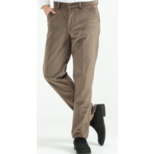 Rewoly Klasik Kesim Açık Kahverengi Kadife Pantolon