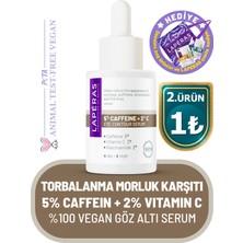 Laperas Torbalanma ve Koyu Halka Karşıtı 5% Caffein + 2% Vitamin C Aydınlatıcı Göz Altı Serumu