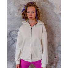 RG Brand Genç Kız / Erkek Pamuklu, Kapüşonlu, Fermuarlı Sweatshirt - Hırka_RG3285