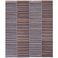 Etnik Bulvar El Dokuma Kilim Çizgi Desenli Halı 272 x 328 cm