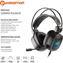 Polosmart Kablolu Rgb LED Ambiyans Kulak Üstü Gaming Kulaklık PGS102