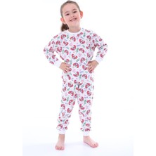 Bunny Hopp 3-8 Yaş %100 Pamuk Paw Patrol Desenli Uzun Kollu Kız Çocuk Pijama Takımı