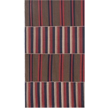 Etnik Bulvar El Dokuma Çizgi Desenli kilim 276 x 305 cm