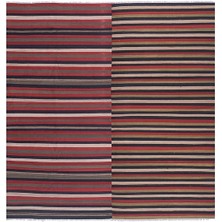 Etnik Bulvar El Dokuma Kilim Kırmızı Çizgi Desenli Halı 281 x 290CM