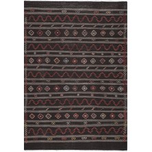 Etnik Bulvar El Dokuma Kilim Geometrik Desenli Halı 227X324 cm