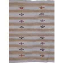 Etnik Bulvar El Dokuma Geometrik Desenli kilim 203 x 247 cm