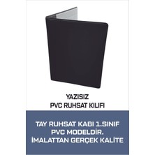 Tay Promosyon Ruhsat Kılıfı Pvc Siyah Yazısız 1. Sınıf Kaliteli Hammadde 1 Adet