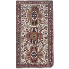 Etnik Bulvar Hayvan Desenli Iran Sumak Kilimi 107 x 192 cm