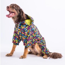 Pawstar Plumis Fileli Orta ve Büyük Irk Köpek Tulum Yağmurluğu Köpek Yağmurluk Köpek Elbisesi Köpek Kıyafeti