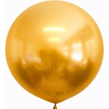 Organizasyon Pazarı 18 Inç Krom Gold Renk 45 cm Jumbo Balon