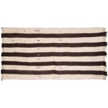 Etnik Bulvar El Dokuma Çizgi Desenli Uzun Yolluk Kilim 177 x 345 cm