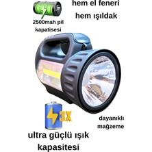 Farissu Gold Kama Ultra Parlak Portatif Askılı LED El Feneri