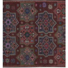 Etnik Bulvar El Dokuma Kilim Mut Yöresi Geometrik Desenli Halı 205 x 289CM