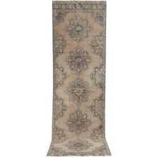 Etnik Bulvar El Dokuma Geometrik Desenli Uzun Yolluk Halı 115 x 383 cm