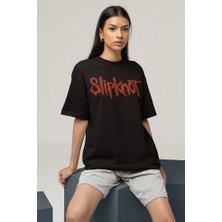 Müzik Grubu Slipknot Baskılı Unisex Oversize Rock Metal Tişört