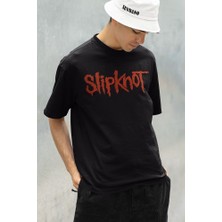 Müzik Grubu Slipknot Baskılı Unisex Oversize Rock Metal Tişört
