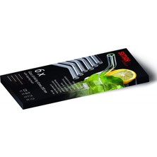 Es Dekor 6'lı Cam Kavisli Pipet Set 23CM Çok Şık Kullanışlı Borosilikat Dayanıklı