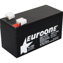 Durgunstore Euroone EO121.3 12 Volt - 1.3 Amper Akü (96 x 42 x 52 Mm) (K246)