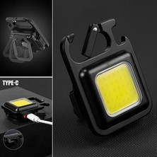 Durgunstore Buffer® Anahtarlıklı, Açacaklı,güçlü Mıknatıslı 3 Farklı LED Modlu Mini Boy Asılabilen LED Kamp Aydınlatması,el Feneri