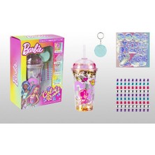 Barbie Pipetli Bardak Süsleme Set