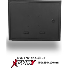 Fury Dvr / Nvr Cctv Rack Kabinet ve Monitör Koruma Kutusu 1u 19 '' W 45 H 35 D 10