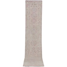 Etnik Bulvar El Dokuma Geometrik Desenli Uzun Yolluk Halı 92 x 440 cm