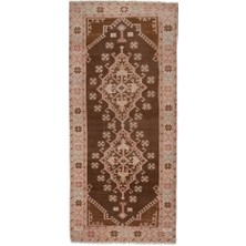 Etnik Bulvar El Dokuma Geometrik Desenli Uzun Yolluk Halı 134 x 294 cm