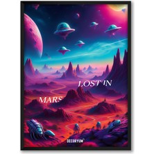Decoryum Lost In Mars Çerçeveli Poster Tablo
