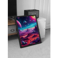 Decoryum Lost In Mars Çerçeveli Poster Tablo