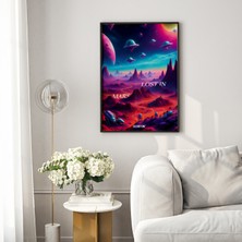 Decoryum Lost In Mars Çerçeveli Poster Tablo