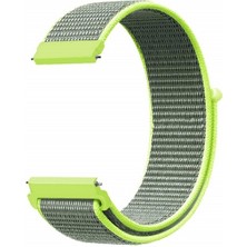 34center Watch Gt - Gt2 - Gtc Uyumlu Hasır Dokuma Kumaş Kordon 22MM