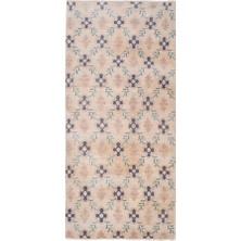 Etnik Bulvar El Dokuma Geometrik Desenli Uzun Yolluk Halı 127 x 280 cm