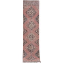 Etnik Bulvar El Dokuma Sille Yöresi Geometrik Desenli Uzun Yolluk Halı 87 x 382 cm