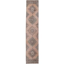 Etnik Bulvar El Dokuma Geometrik Desenli Uzun Yolluk Halı 80 x 406 cm