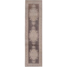 Etnik Bulvar El Dokuma Geometrik Desenli Uzun Yolluk Halı 91 x 355 cm