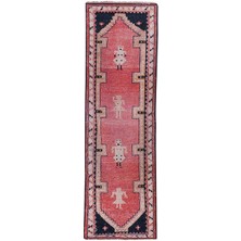 Etnik Bulvar El Dokuma Insan Desenli Uzun Yolluk Halı 97 x 305 cm