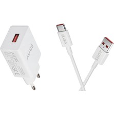 Ev Tipi 2.4A USB / Type-C Beyaz Hızlı Şarj Cihazı Takımı