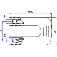 4mm U Tipi Banana Jak - Siyah