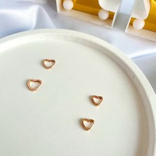 Kilig Jewelry Kadın Vip Çelik Gold Kalp Küpe 15MM