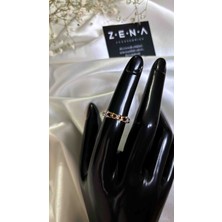 Zena Accessories Geçmeli Zincir Model Çelik Yüzük