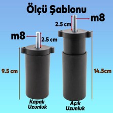 Nzb Mobilya Yükseltici Tv Ünitesi Çekyat Koltuk Kanepe Destek Ayağı 12 cm Siyah Baza Ayak 12'li Set